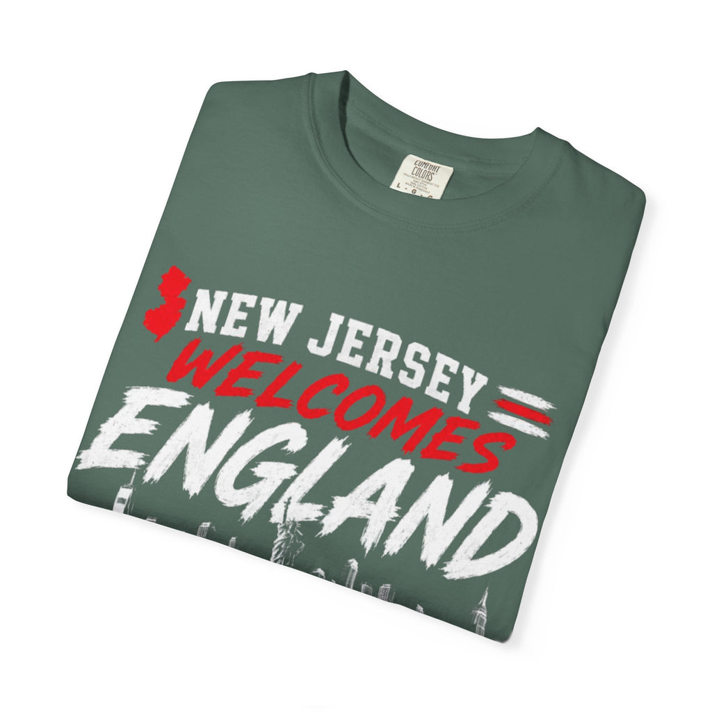 New Jersey Welcomes England T-shirt | St George Flag Soccer Jersey