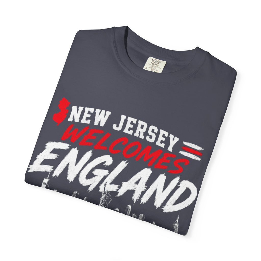 New Jersey Welcomes England T-shirt | St George Flag Soccer Jersey