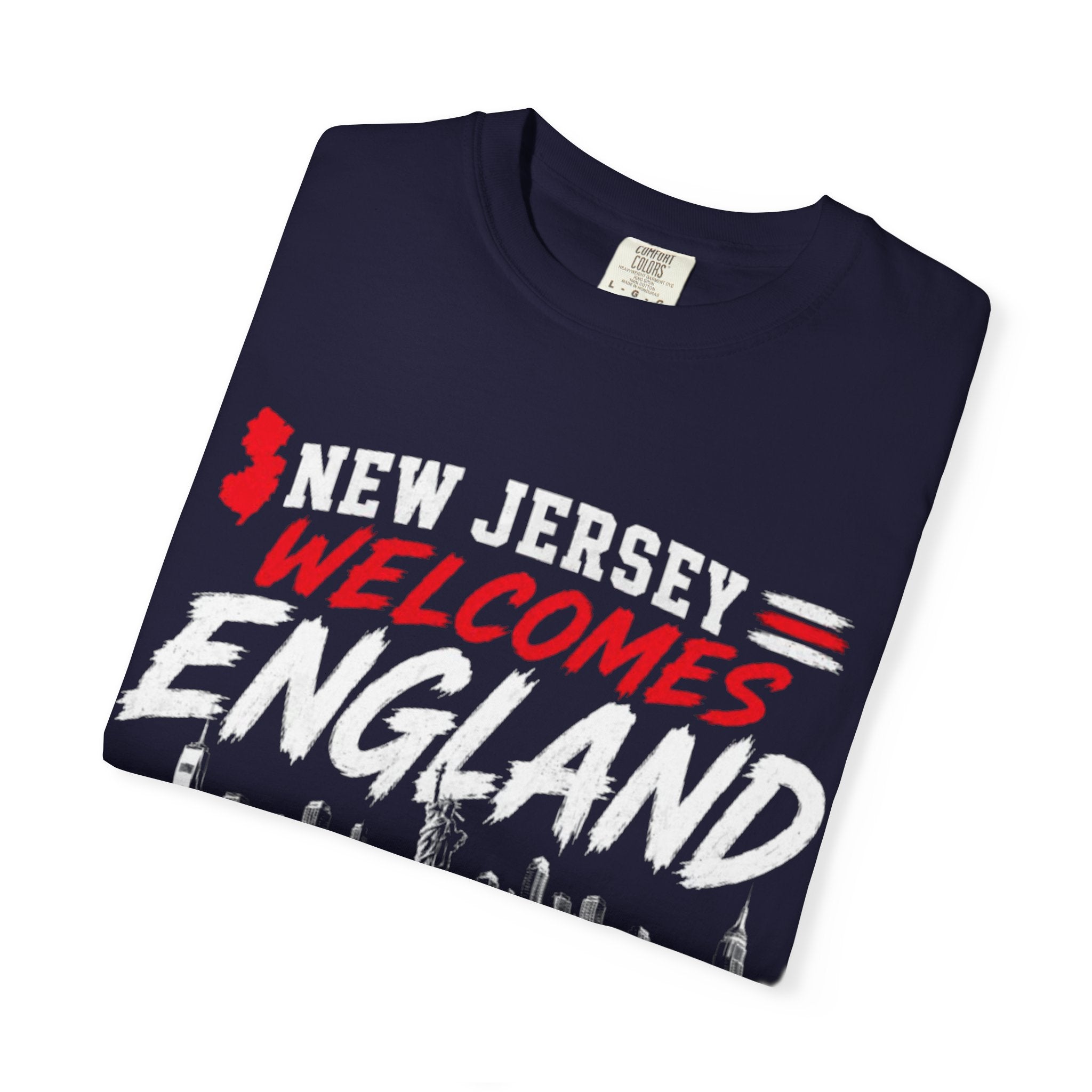 New Jersey Welcomes England T-shirt | St George Flag Soccer Jersey