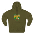 Brazil Soccer Hoodie - Welcome to Brazil Graphic Pullover (The World Comes to Jersey)