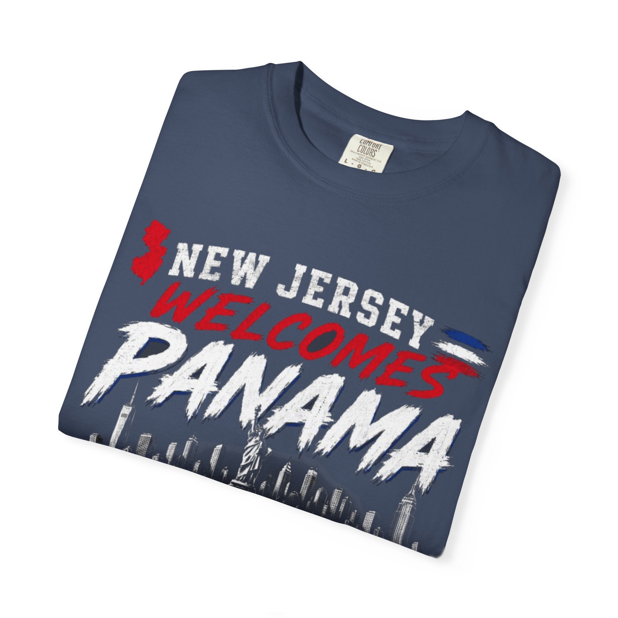 New Jersey Welcomes Panama T-shirt | Panama Flag Soccer Design