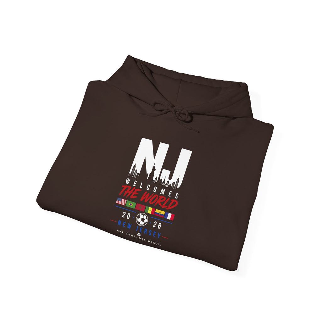 NJ Welcomes The World Hoodie – New Jersey Pride Travel Souvenir Sweatshirt