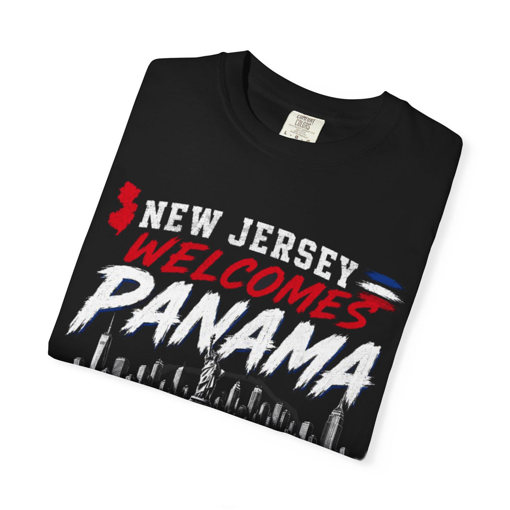 New Jersey Welcomes Panama T-shirt | Panama Flag Soccer Design
