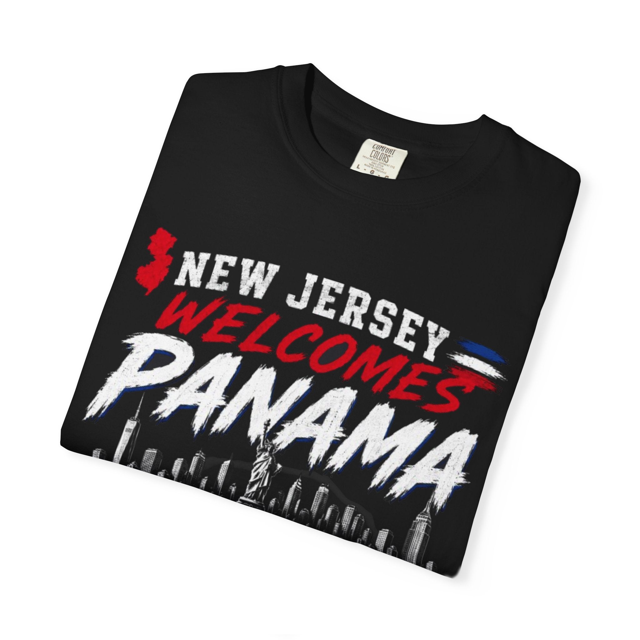 New Jersey Welcomes Panama T-shirt | Panama Flag Soccer Design