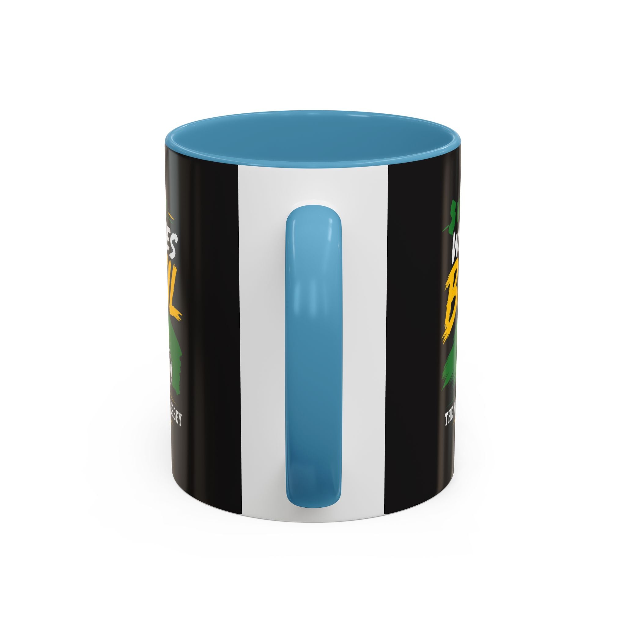 Brazil Soccer Fan Coffee Mug — New Jersey 2026 Accent Mug