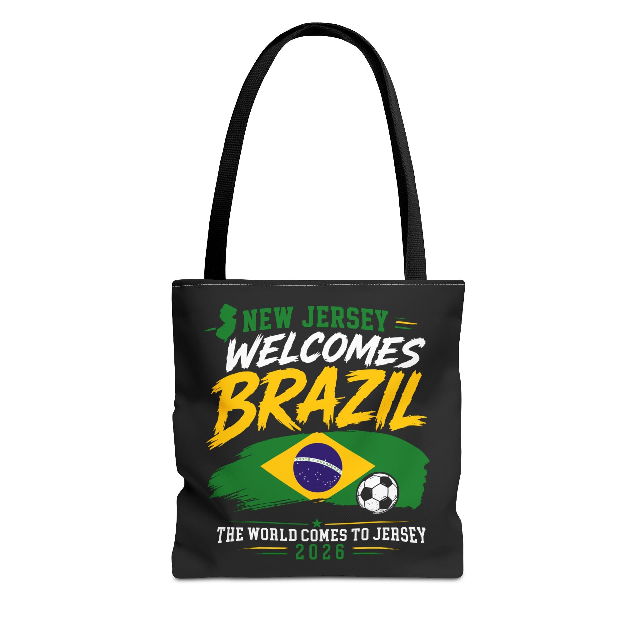 New Jersey Welcomes Brazil Tote Bag — World Cup 2026 Soccer Fan Tote