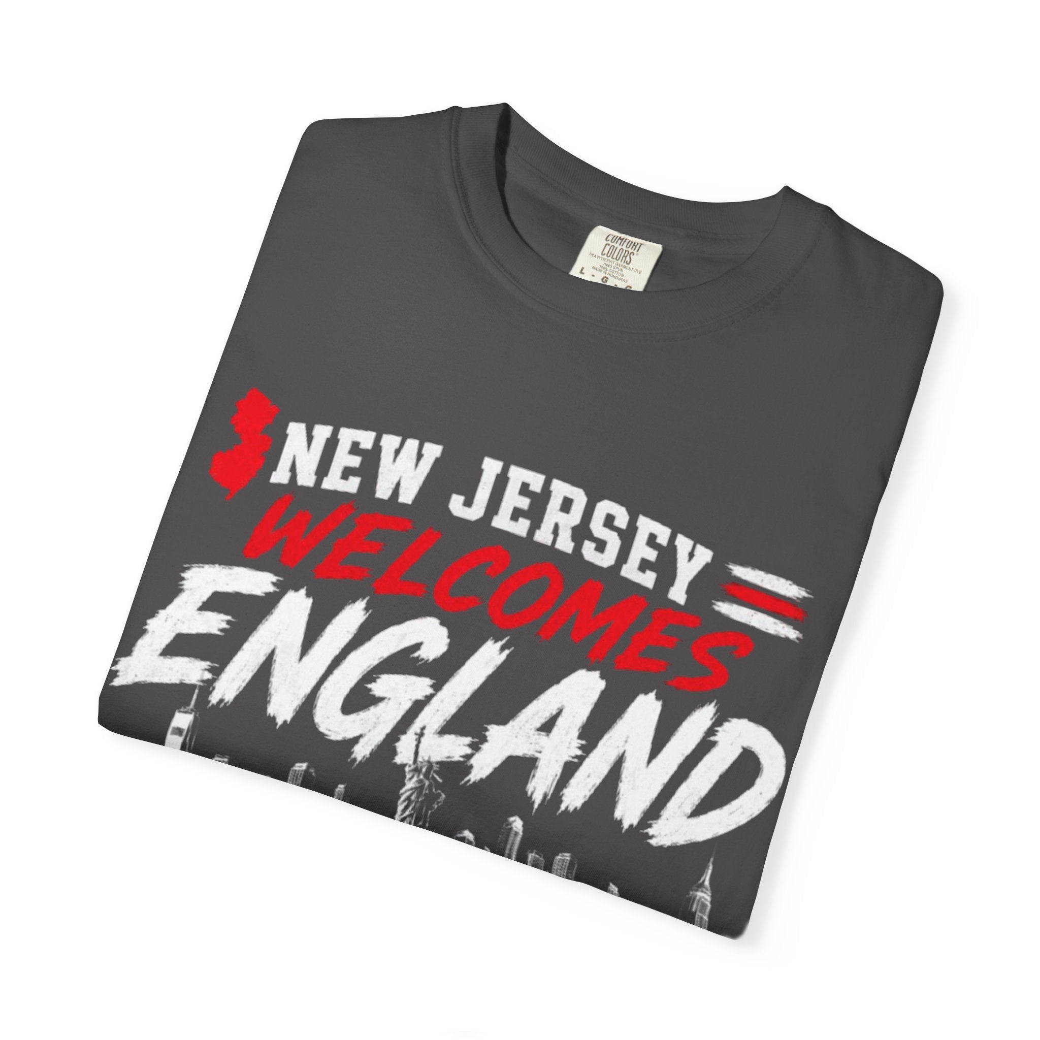 New Jersey Welcomes England T-shirt | St George Flag Soccer Jersey