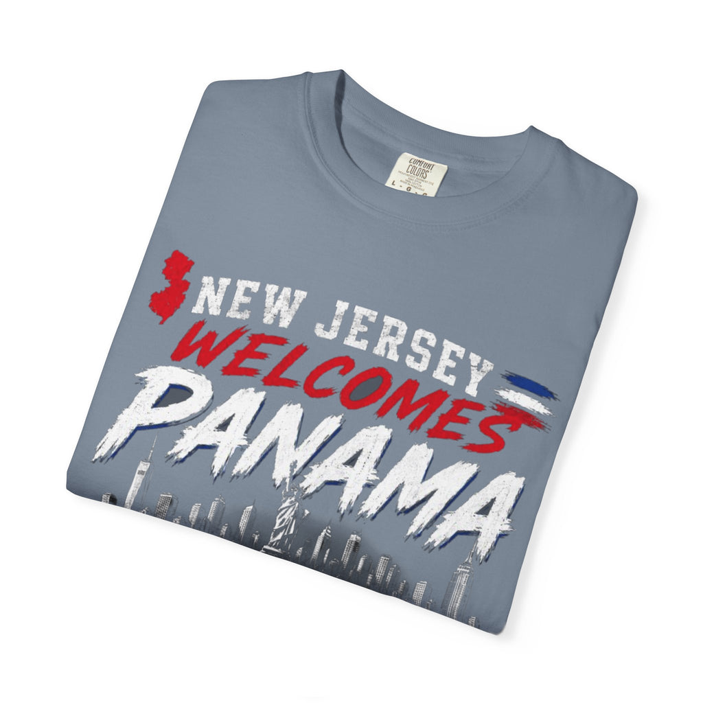 New Jersey Welcomes Panama T-shirt | Panama Flag Soccer Design