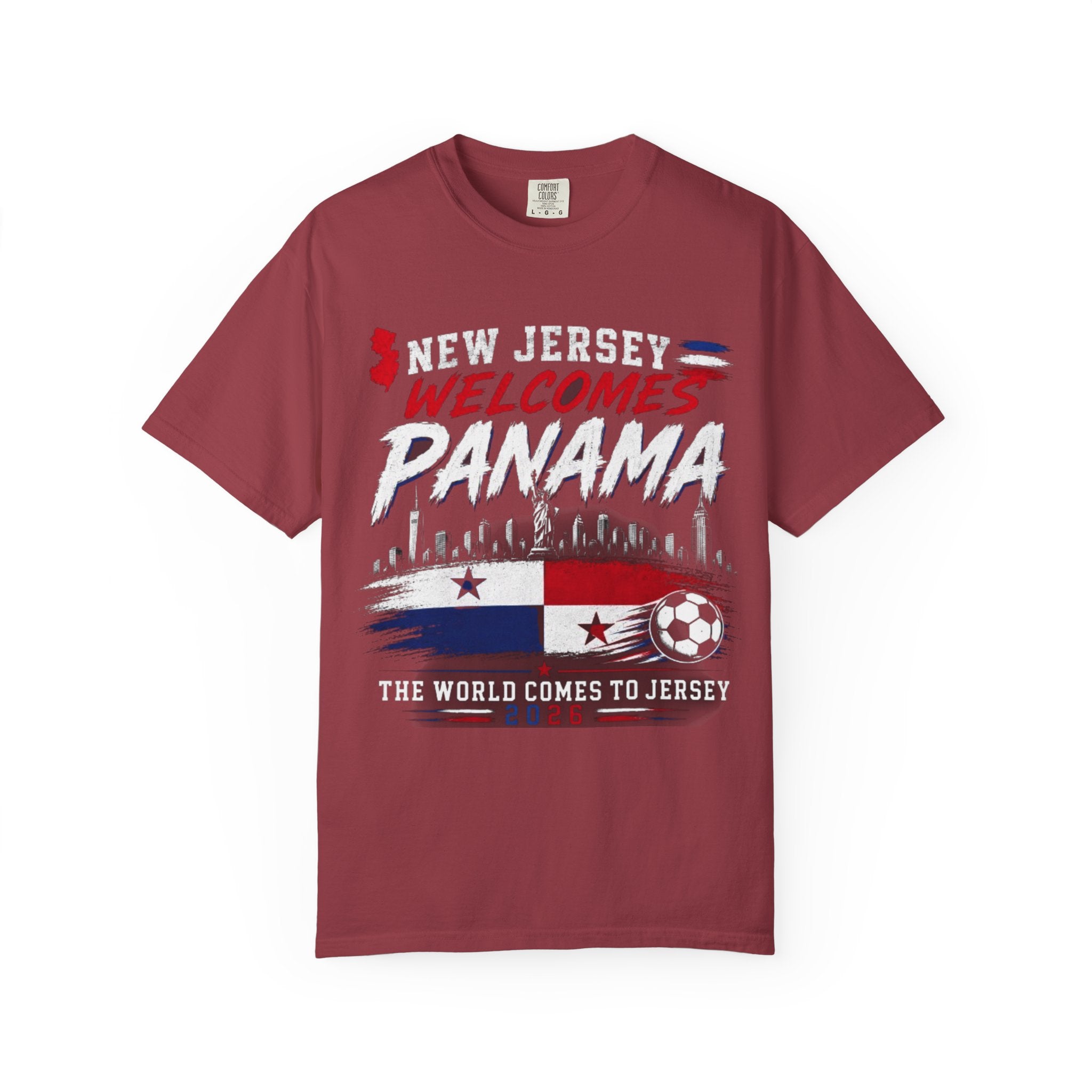 New Jersey Welcomes Panama T-shirt | Panama Flag Soccer Design