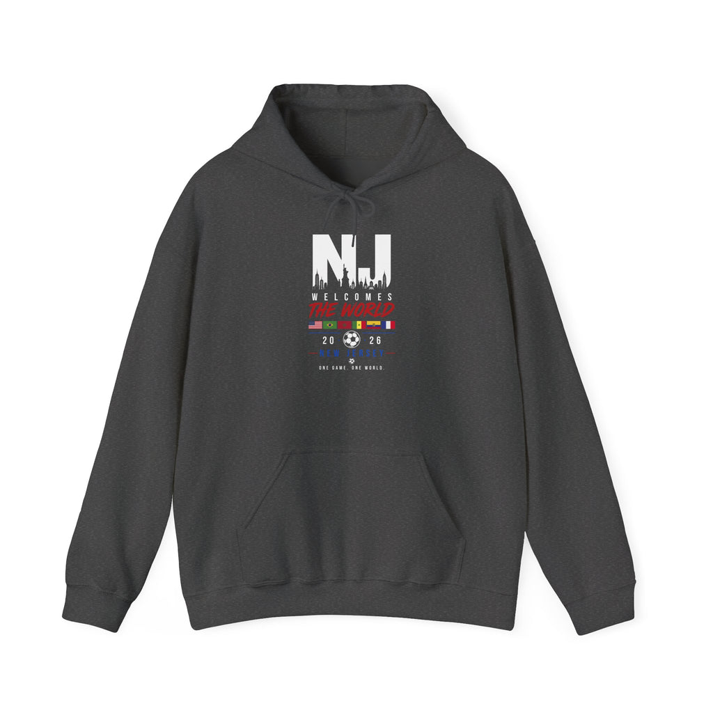 NJ Welcomes The World Hoodie – New Jersey Pride Travel Souvenir Sweatshirt