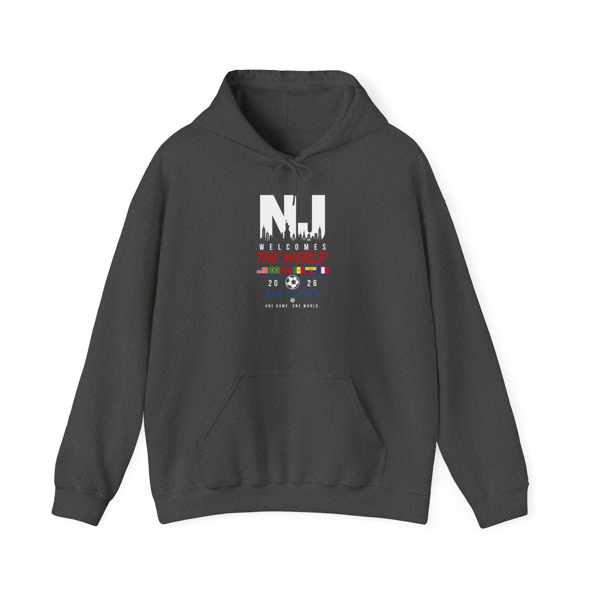 NJ Welcomes The World Hoodie – New Jersey Pride Travel Souvenir Sweatshirt