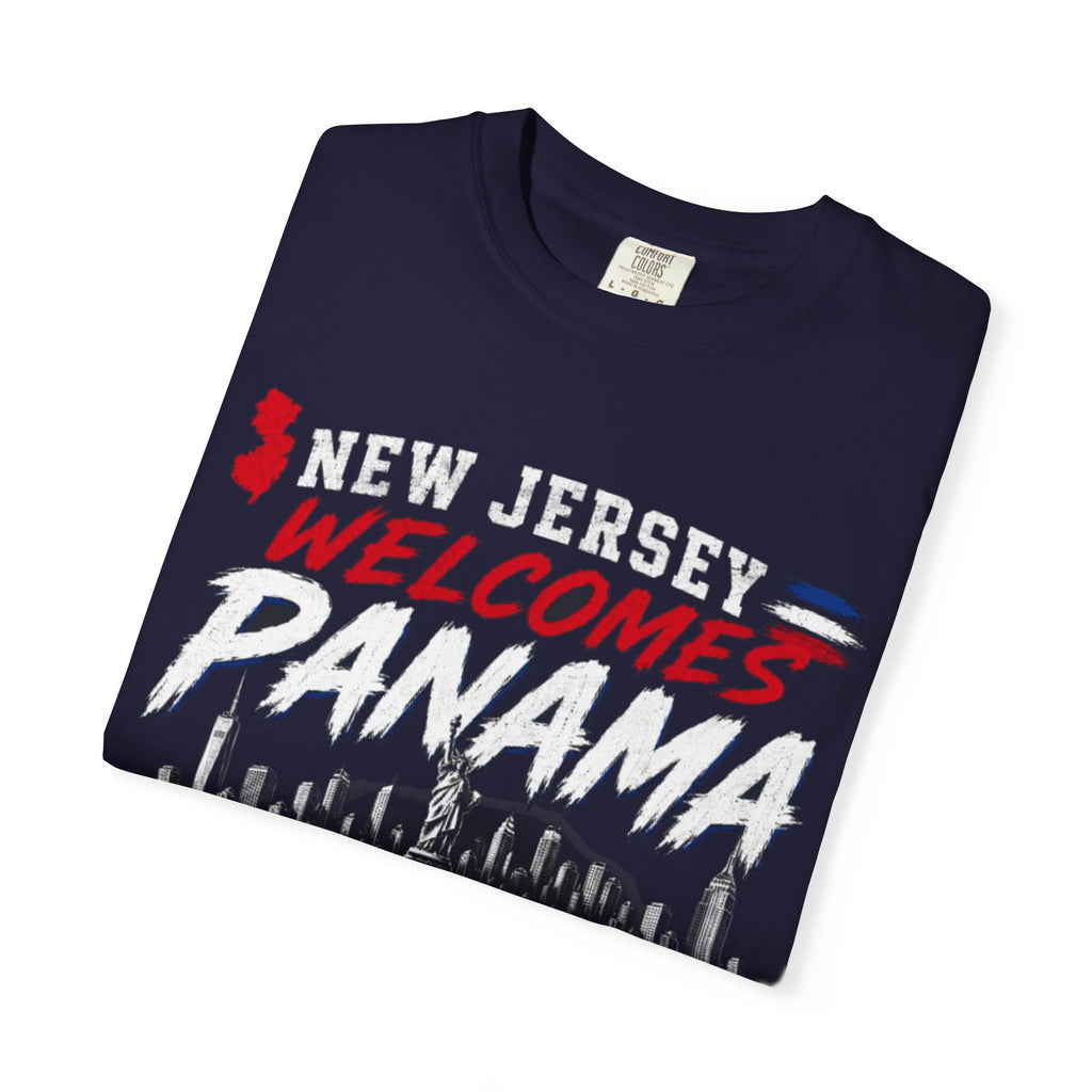 New Jersey Welcomes Panama T-shirt | Panama Flag Soccer Design