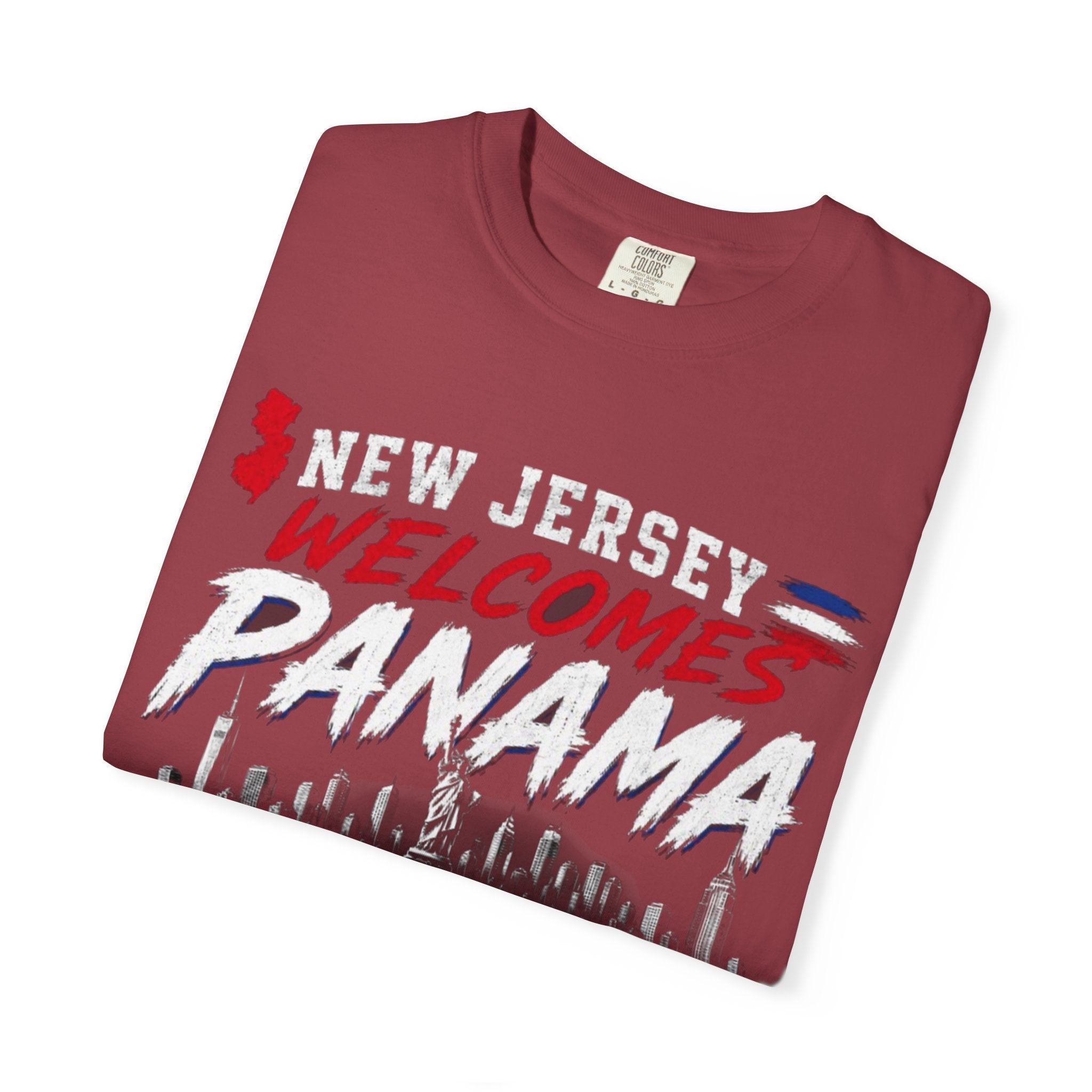 New Jersey Welcomes Panama T-shirt | Panama Flag Soccer Design