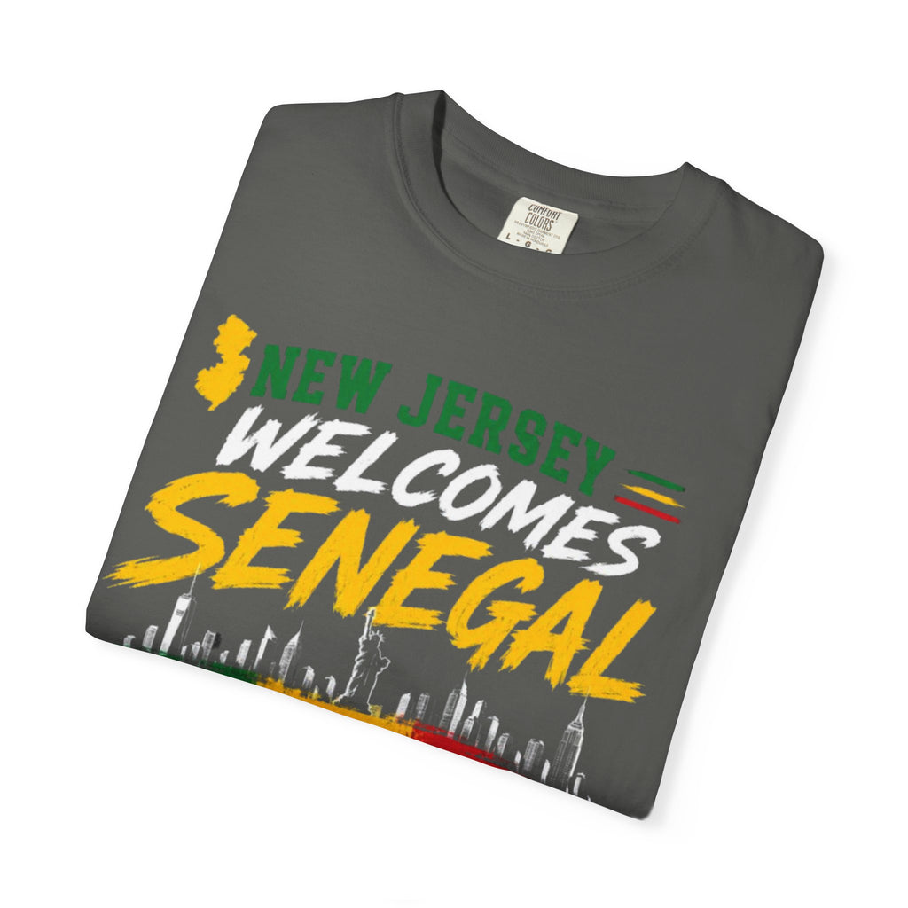 New Jersey Welcomes Senegal T-shirt | Senegal Flag Soccer Jersey Design