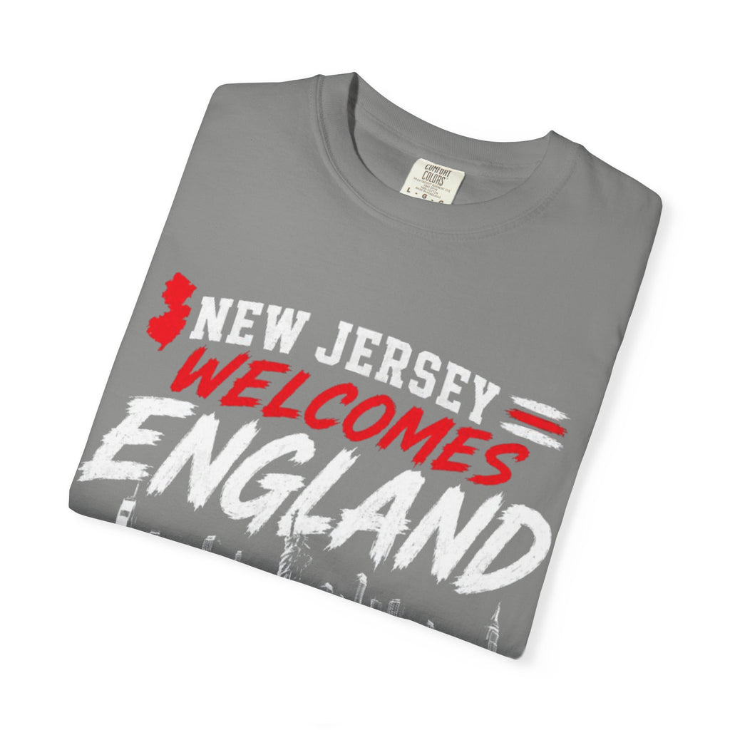 New Jersey Welcomes England T-shirt | St George Flag Soccer Jersey
