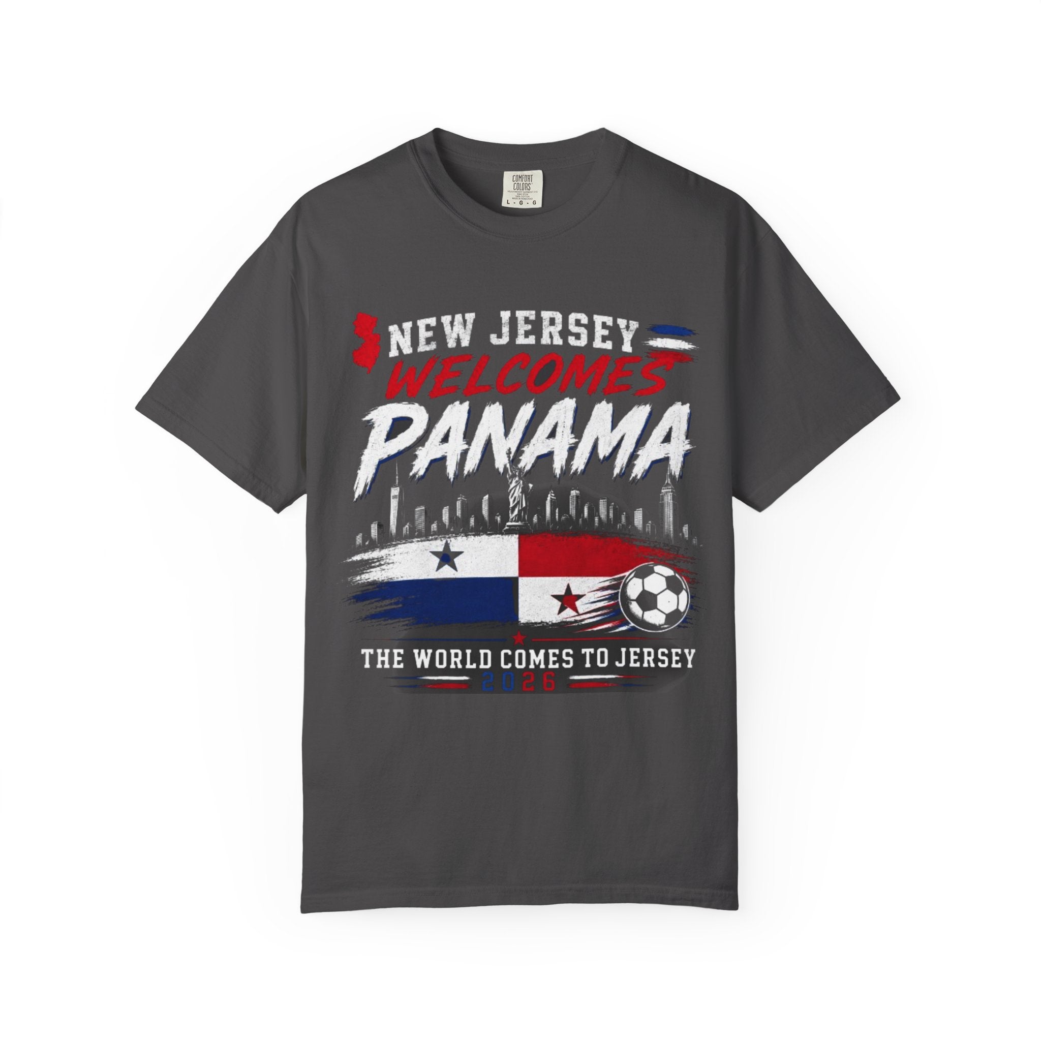 New Jersey Welcomes Panama T-shirt | Panama Flag Soccer Design