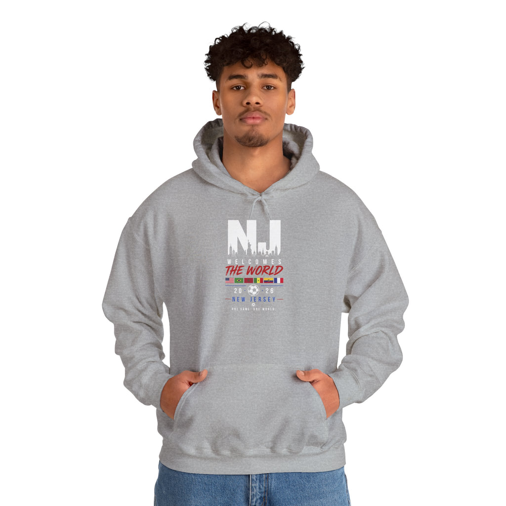 NJ Welcomes The World Hoodie – New Jersey Pride Travel Souvenir Sweatshirt