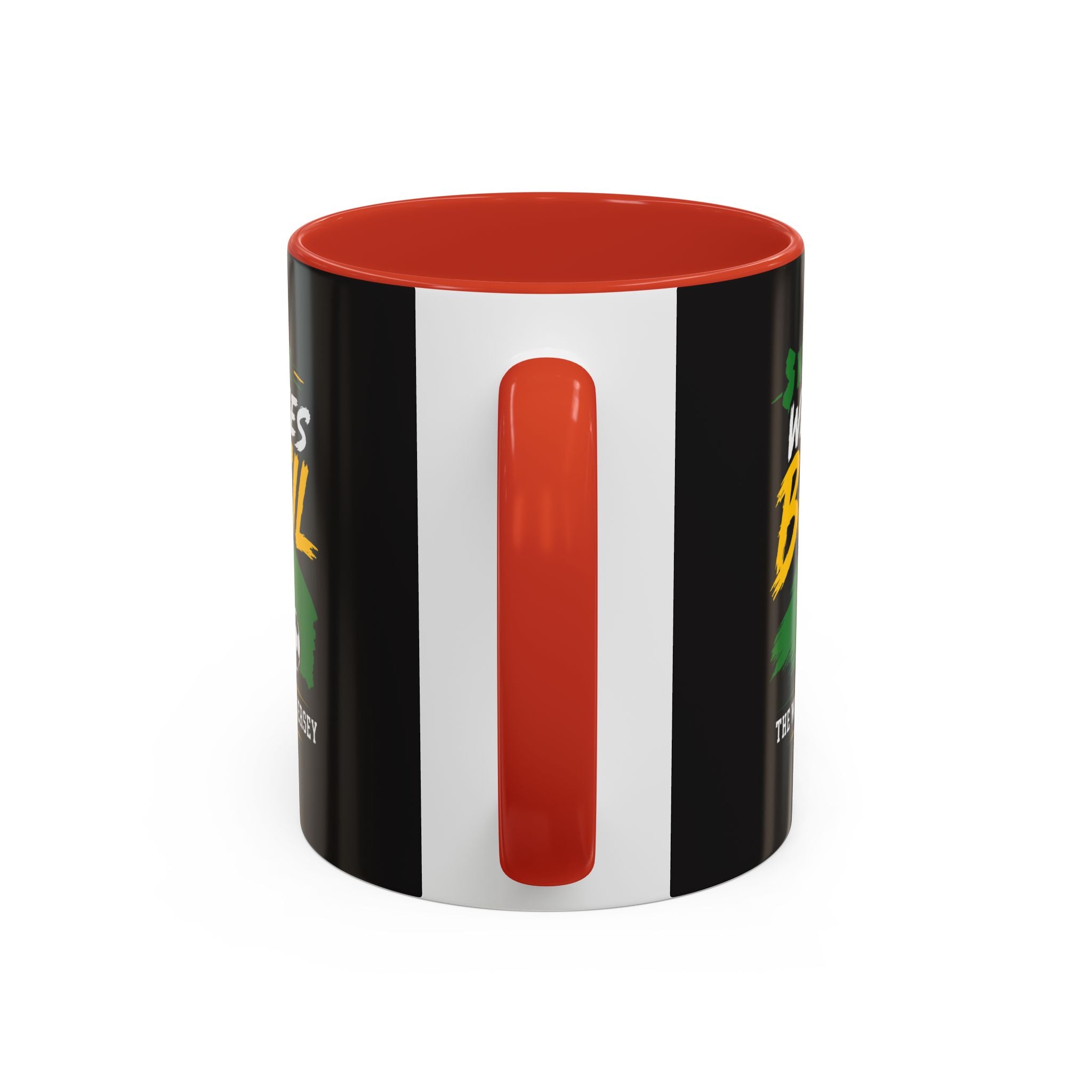 Brazil Soccer Fan Coffee Mug — New Jersey 2026 Accent Mug