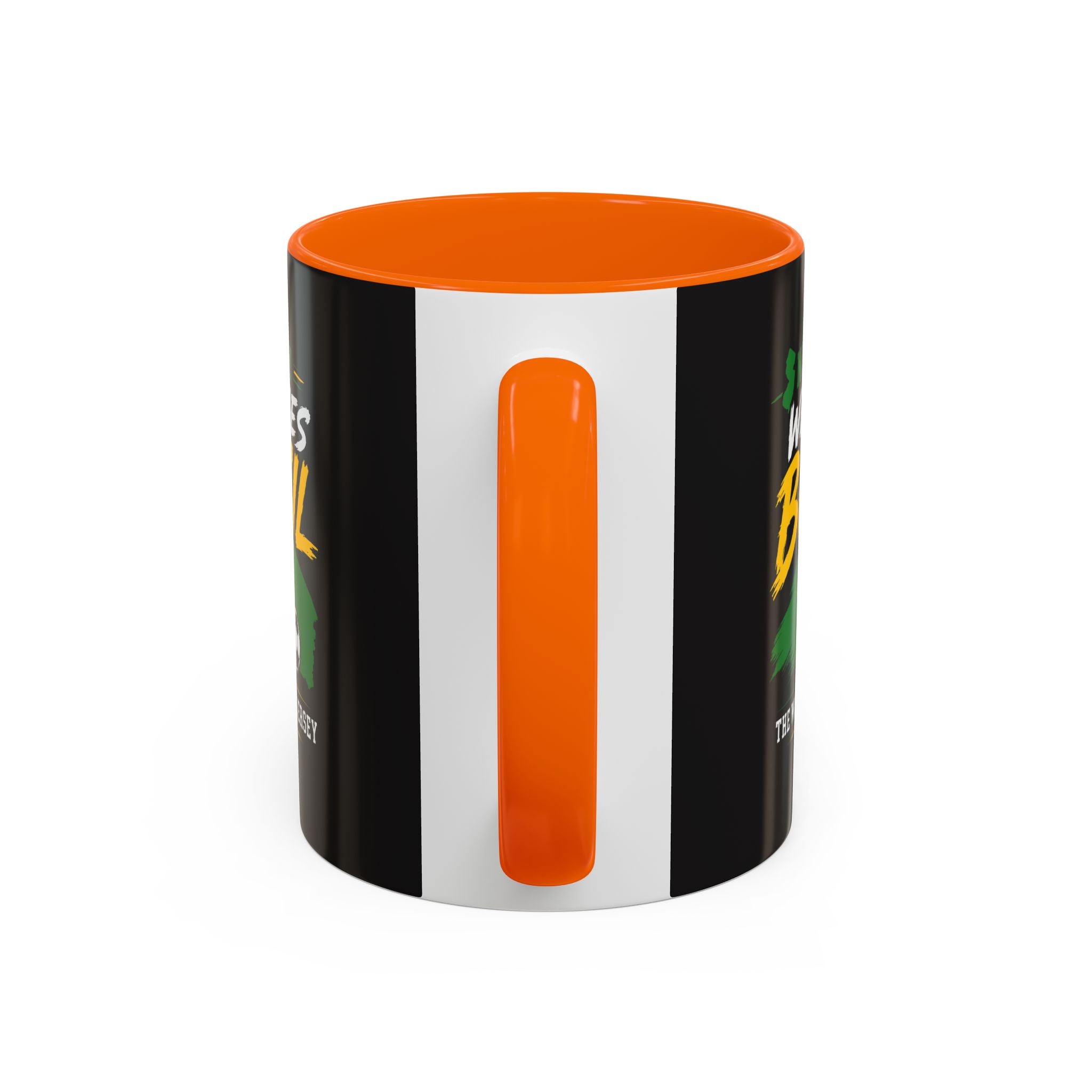 Brazil Soccer Fan Coffee Mug — New Jersey 2026 Accent Mug