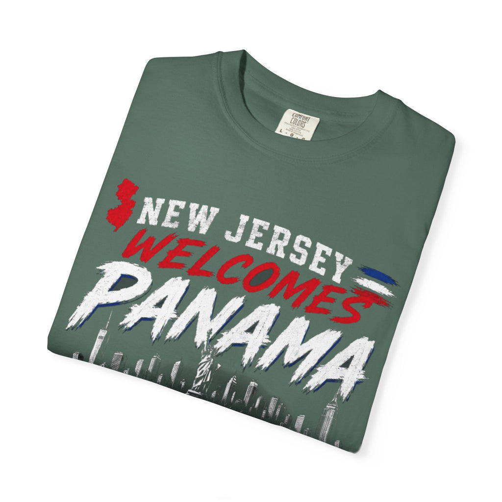 New Jersey Welcomes Panama T-shirt | Panama Flag Soccer Design