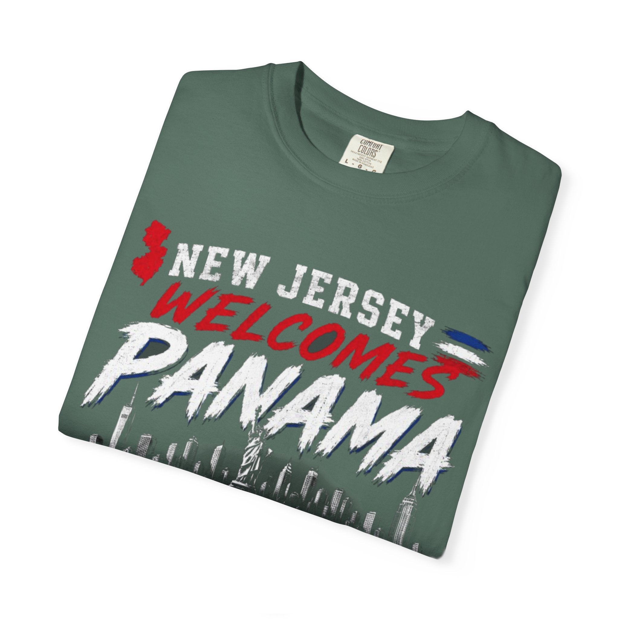 New Jersey Welcomes Panama T-shirt | Panama Flag Soccer Design