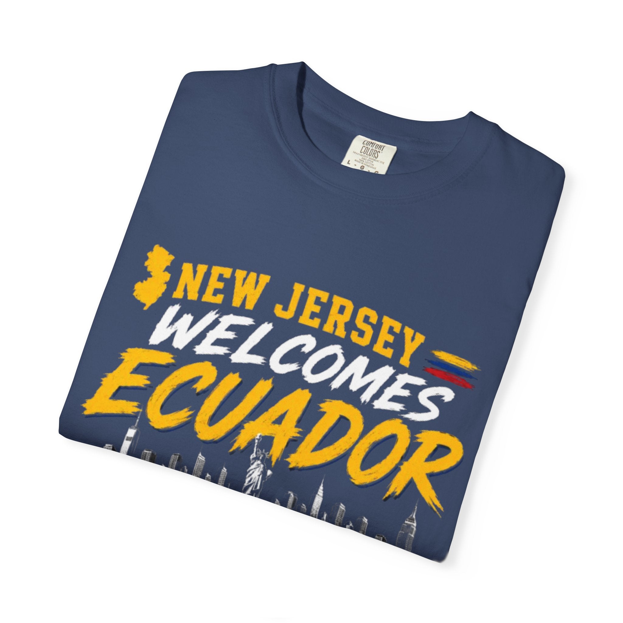 New Jersey Welcomes Ecuador T-shirt | Ecuador Flag Soccer 2026