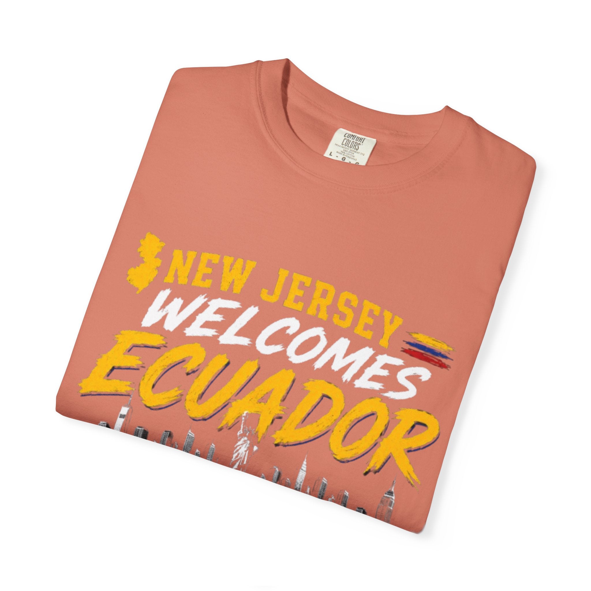 New Jersey Welcomes Ecuador T-shirt | Ecuador Flag Soccer 2026