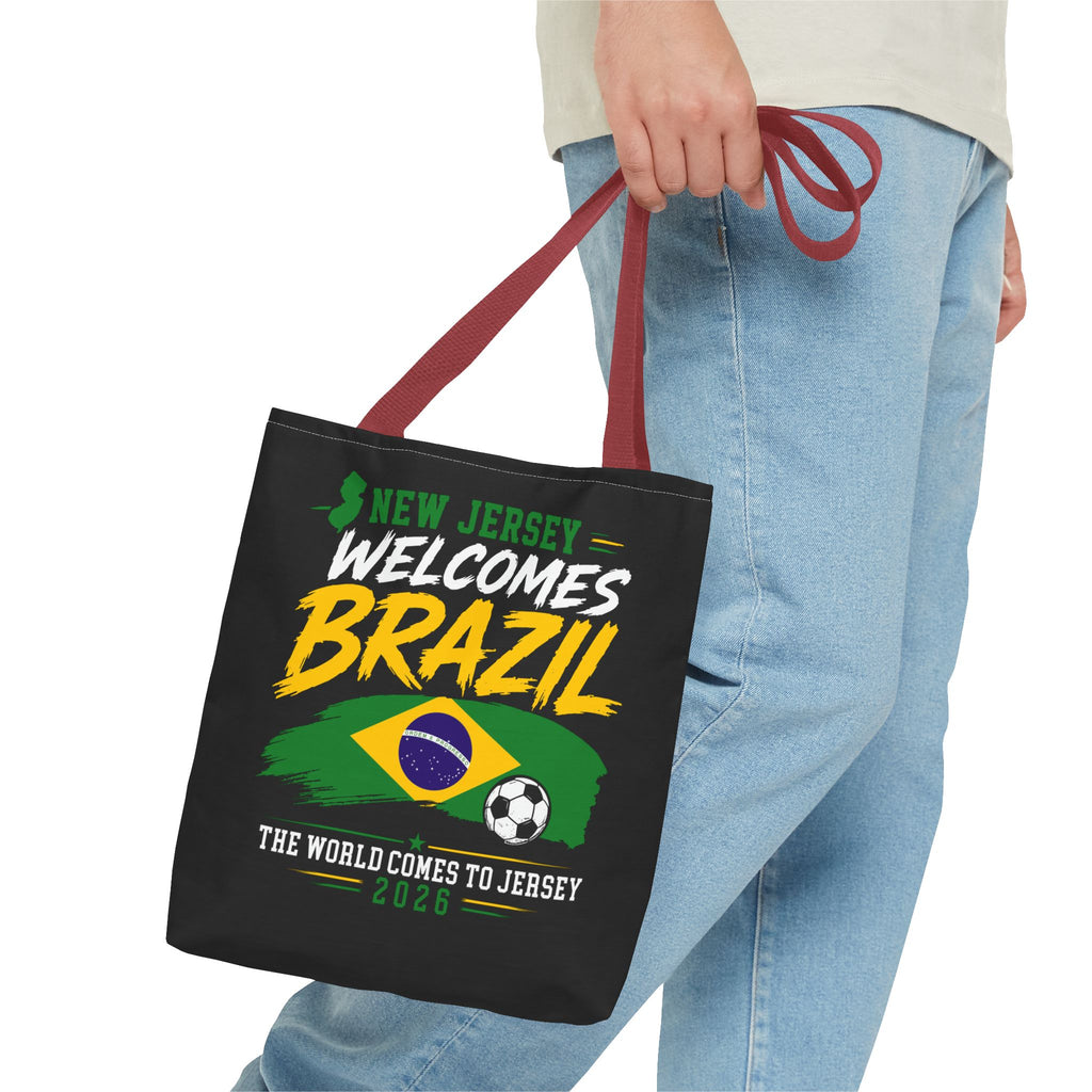 New Jersey Welcomes Brazil Tote Bag — World Cup 2026 Soccer Fan Tote