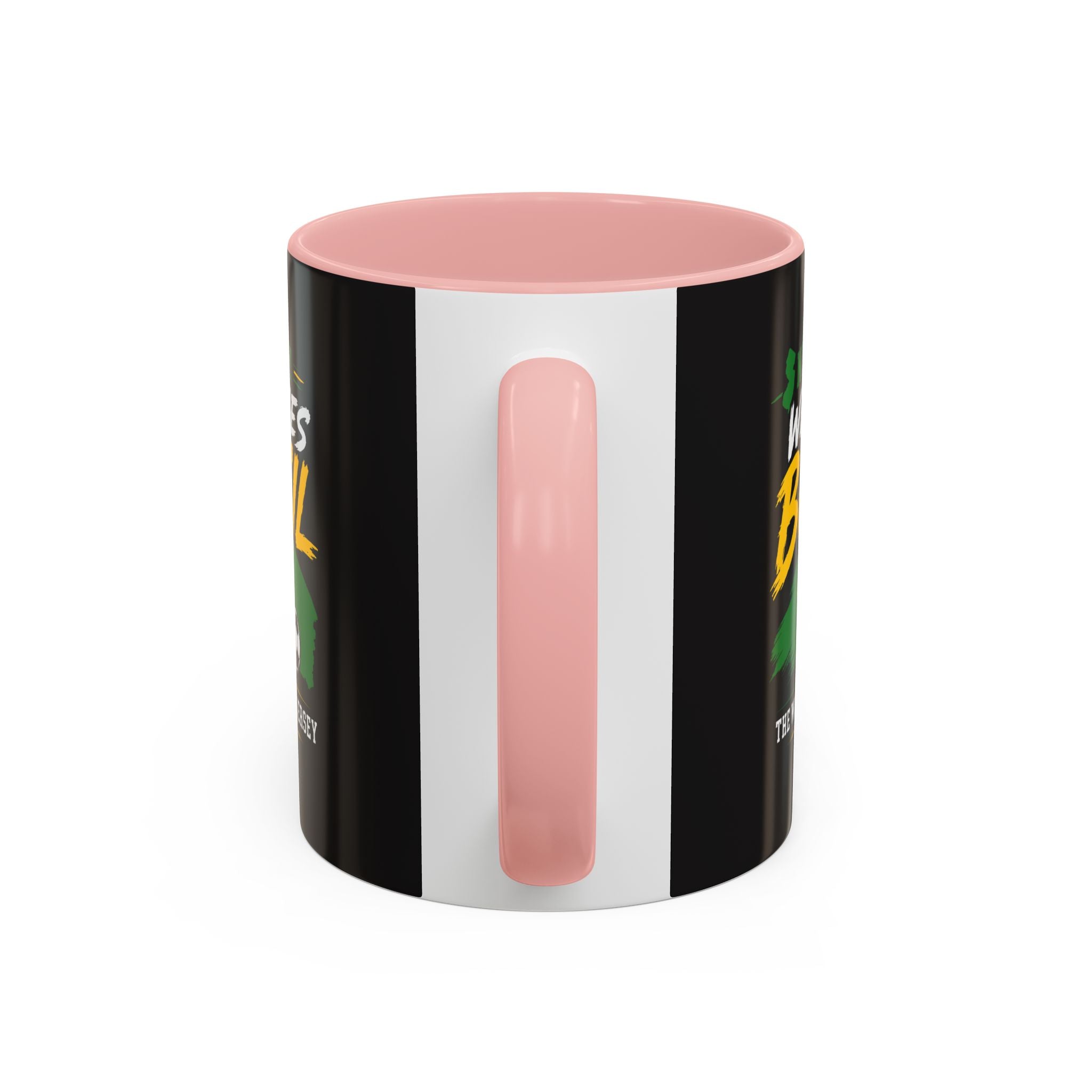 Brazil Soccer Fan Coffee Mug — New Jersey 2026 Accent Mug