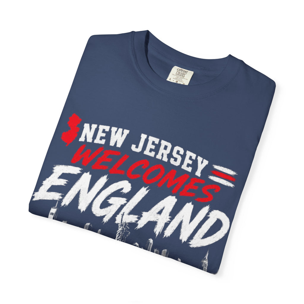 New Jersey Welcomes England T-shirt | St George Flag Soccer Jersey