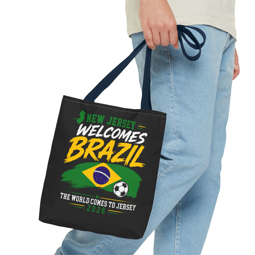 New Jersey Welcomes Brazil Tote Bag — World Cup 2026 Soccer Fan Tote