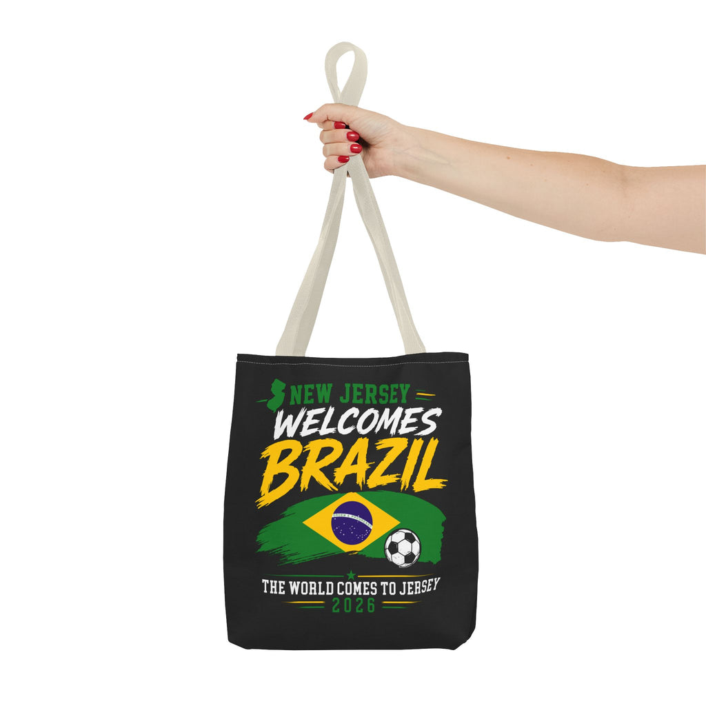 New Jersey Welcomes Brazil Tote Bag — World Cup 2026 Soccer Fan Tote