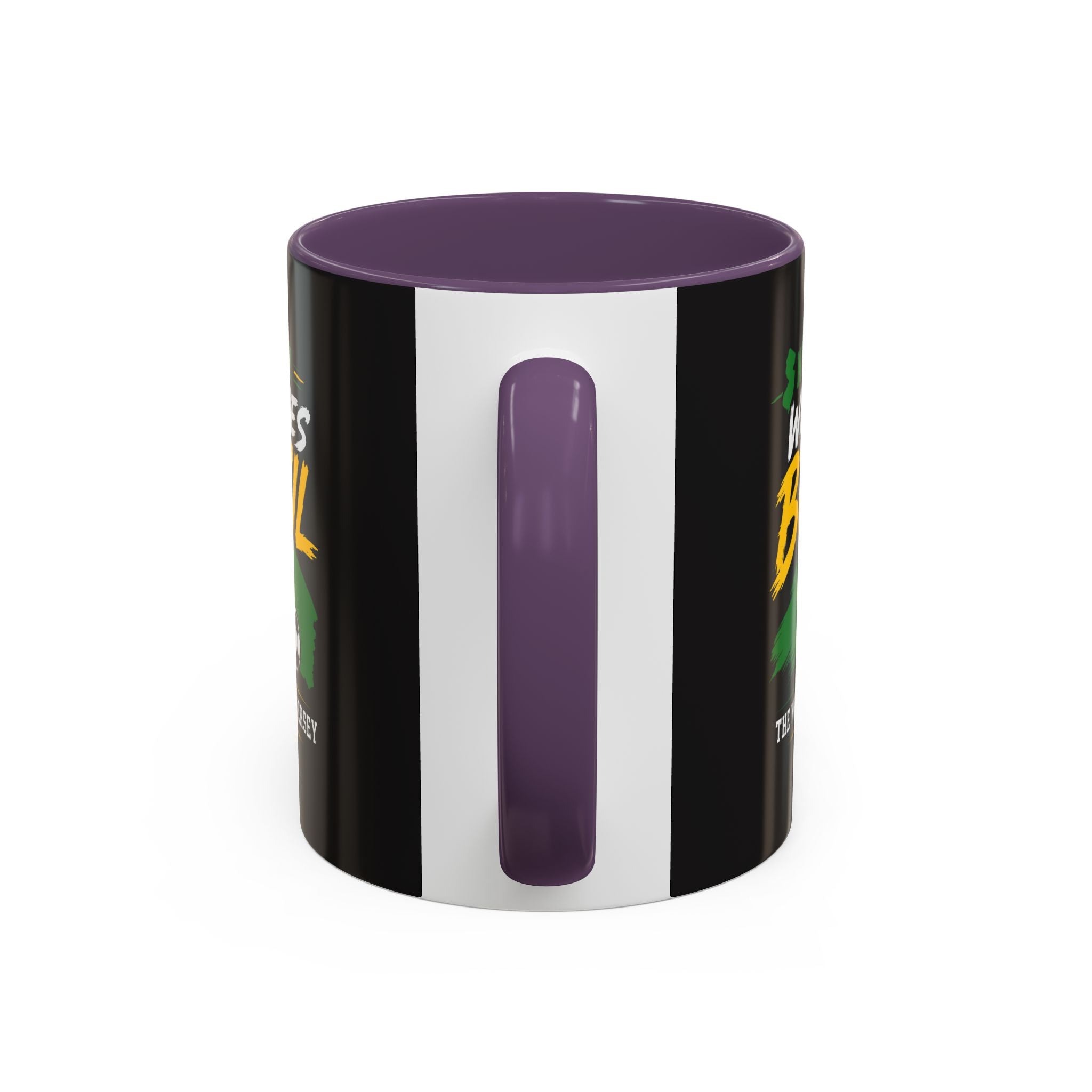 Brazil Soccer Fan Coffee Mug — New Jersey 2026 Accent Mug