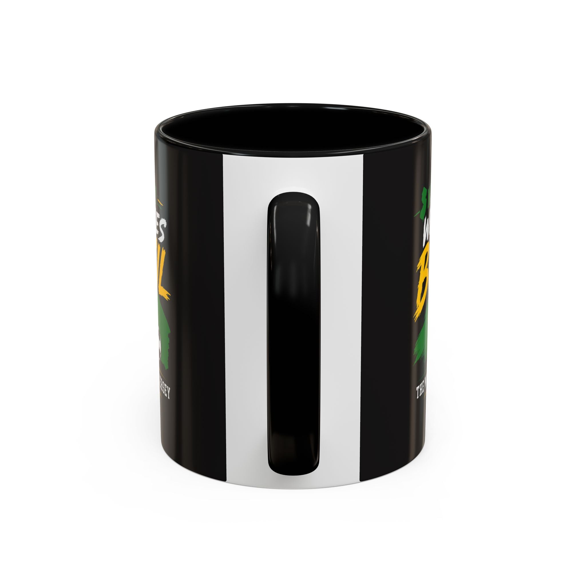 Brazil Soccer Fan Coffee Mug — New Jersey 2026 Accent Mug