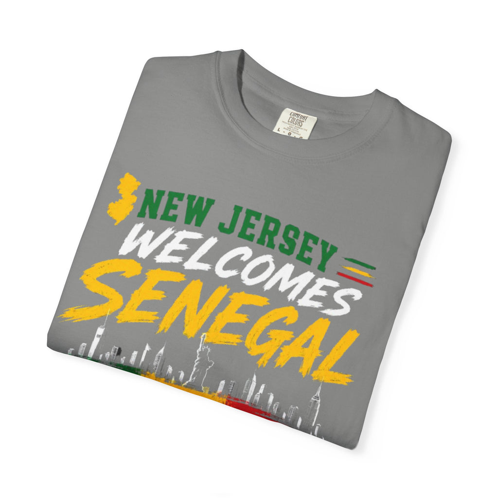 New Jersey Welcomes Senegal T-shirt | Senegal Flag Soccer Jersey Design