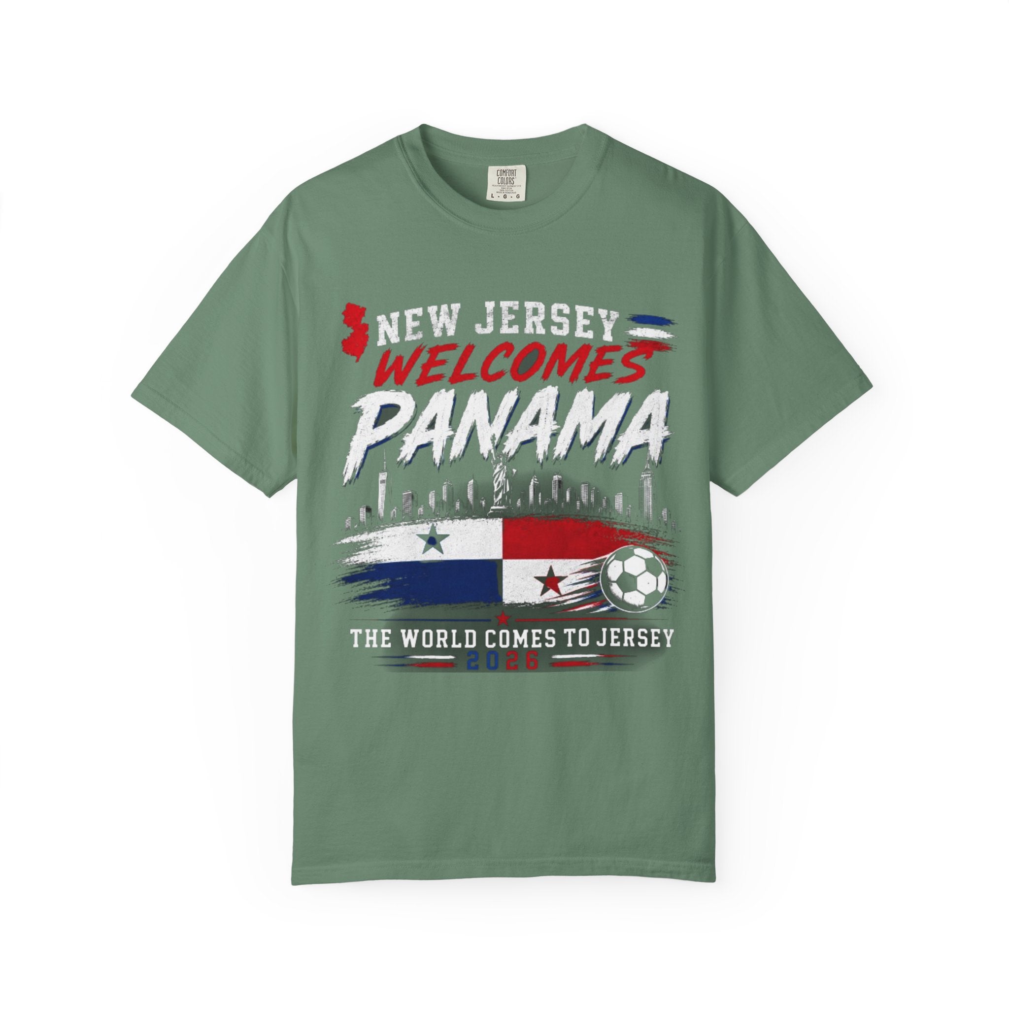 New Jersey Welcomes Panama T-shirt | Panama Flag Soccer Design