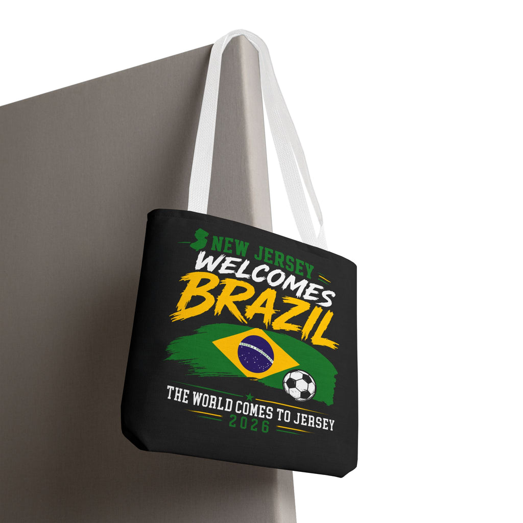 New Jersey Welcomes Brazil Tote Bag — World Cup 2026 Soccer Fan Tote