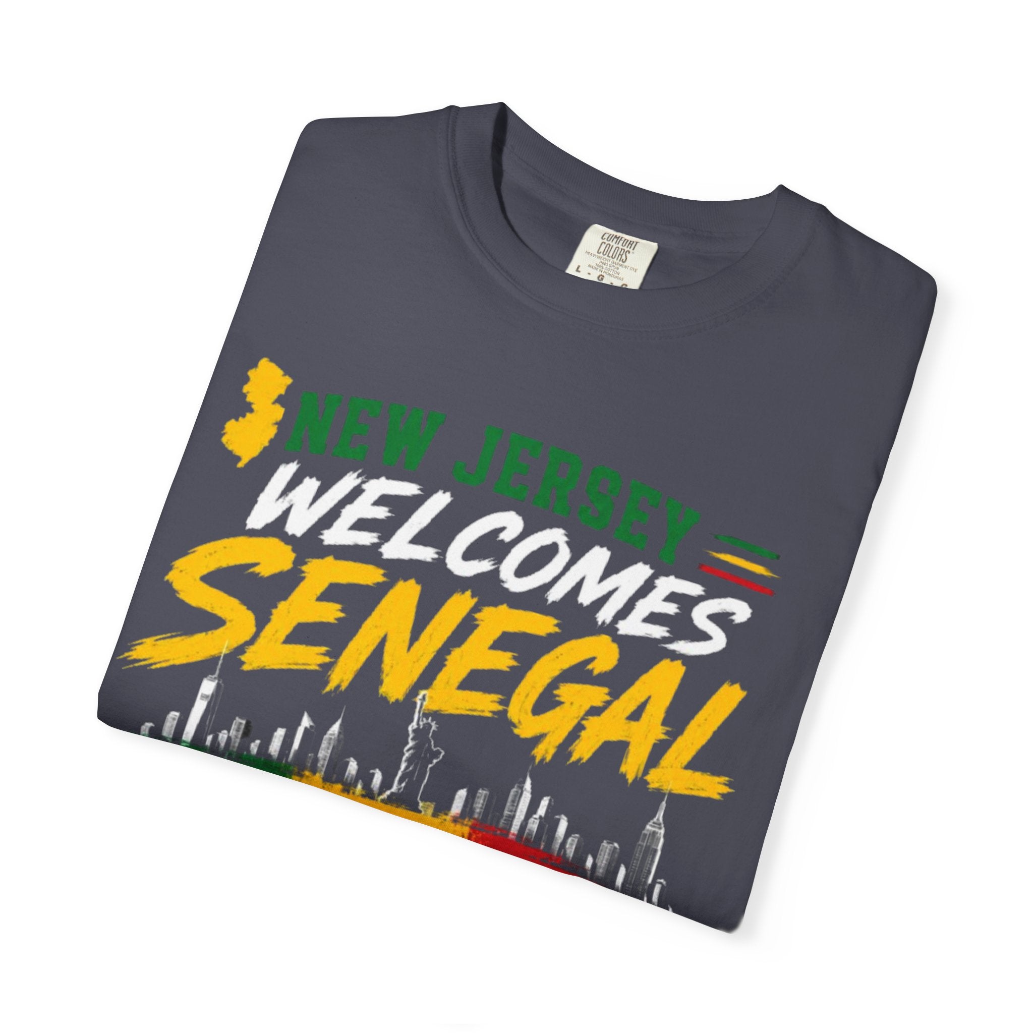 New Jersey Welcomes Senegal T-shirt | Senegal Flag Soccer Jersey Design