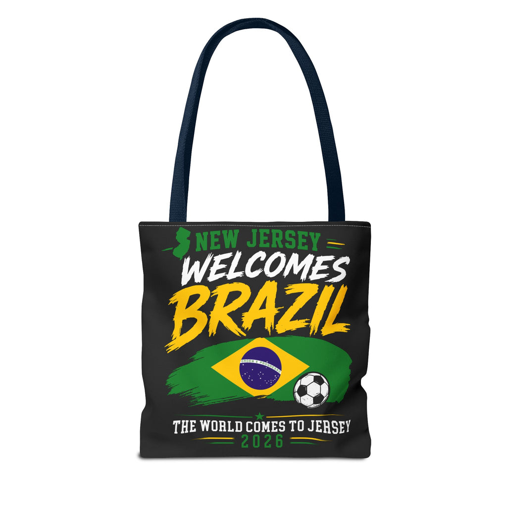 New Jersey Welcomes Brazil Tote Bag — World Cup 2026 Soccer Fan Tote