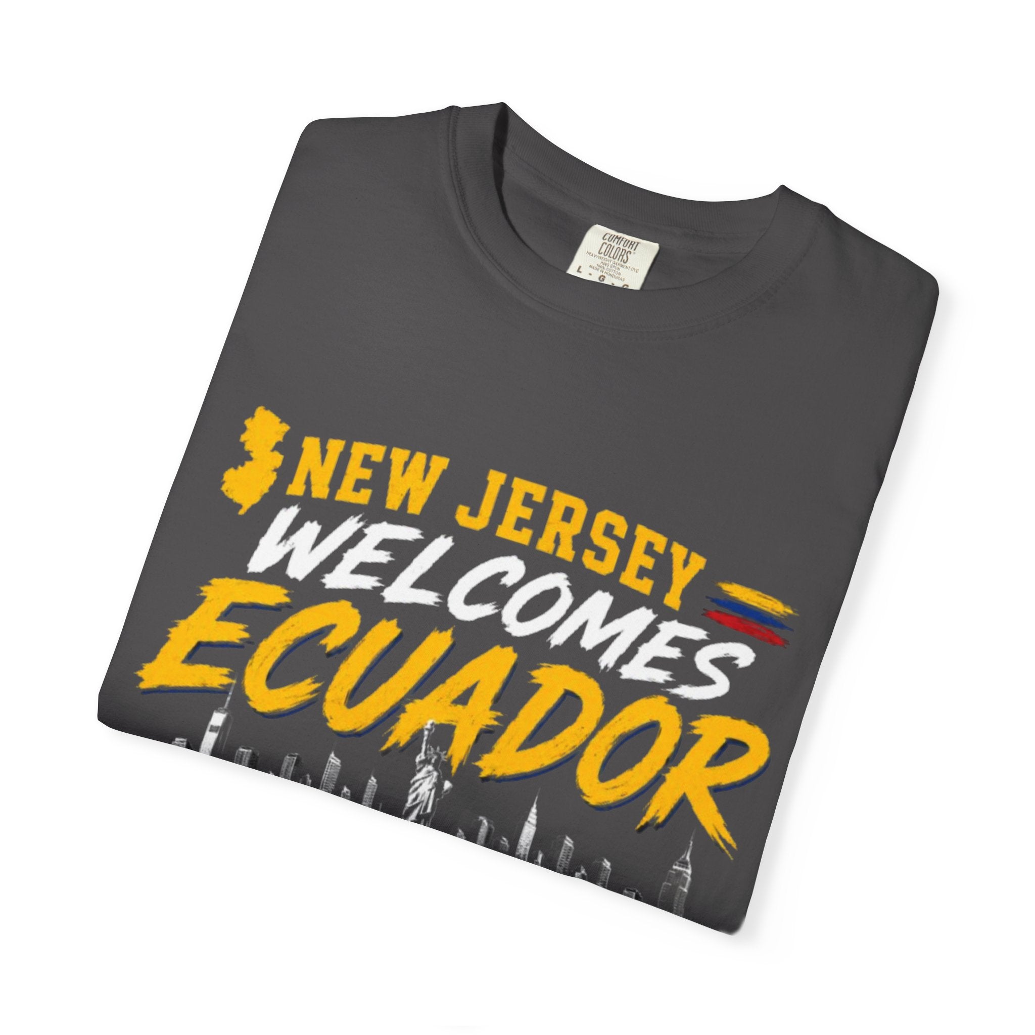 New Jersey Welcomes Ecuador T-shirt | Ecuador Flag Soccer 2026