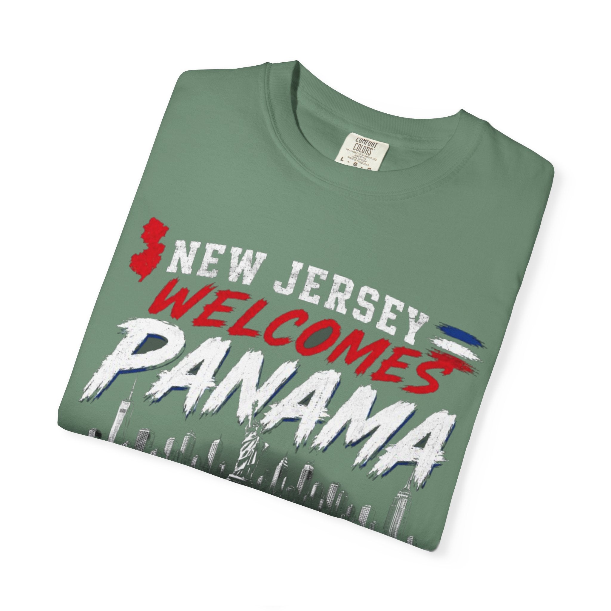 New Jersey Welcomes Panama T-shirt | Panama Flag Soccer Design