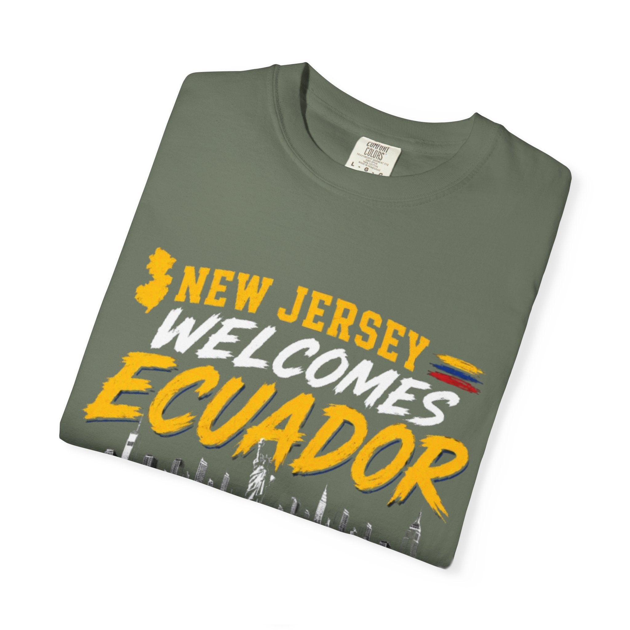 New Jersey Welcomes Ecuador T-shirt | Ecuador Flag Soccer 2026