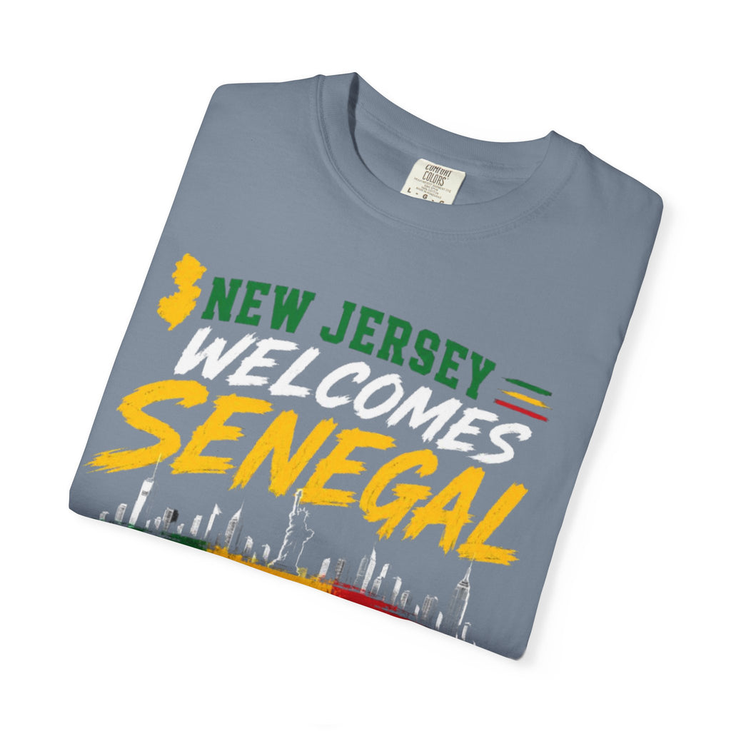 New Jersey Welcomes Senegal T-shirt | Senegal Flag Soccer Jersey Design