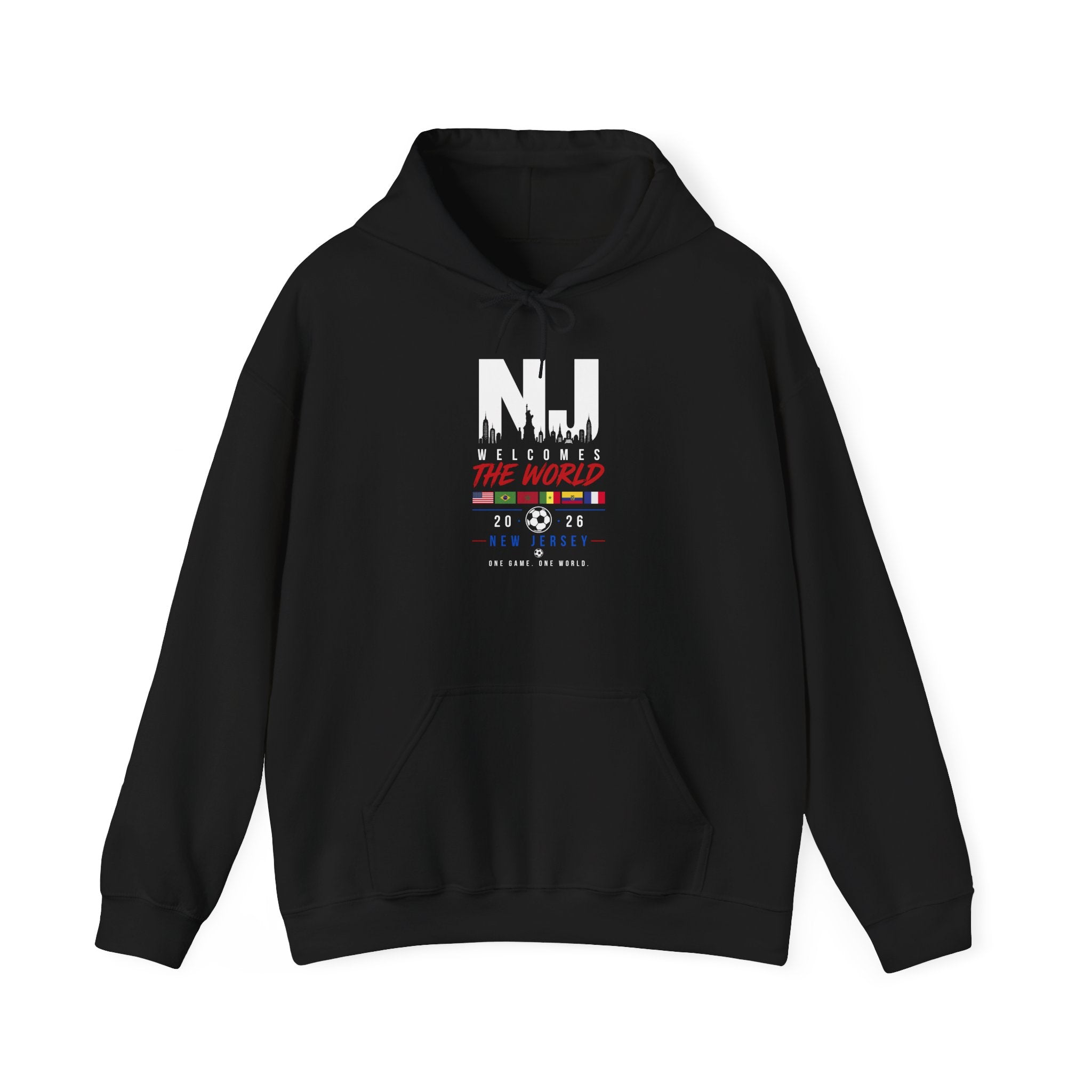 NJ Welcomes The World Hoodie – New Jersey Pride Travel Souvenir Sweatshirt