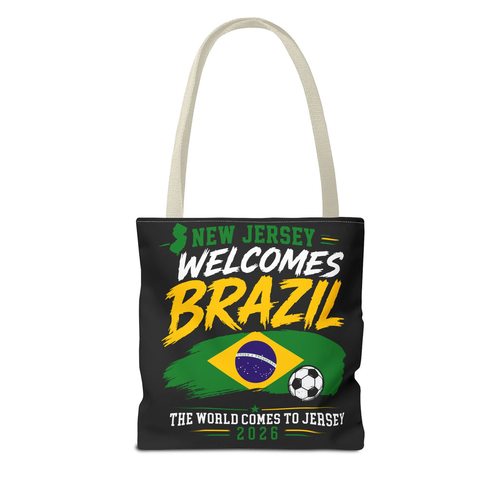 New Jersey Welcomes Brazil Tote Bag — World Cup 2026 Soccer Fan Tote