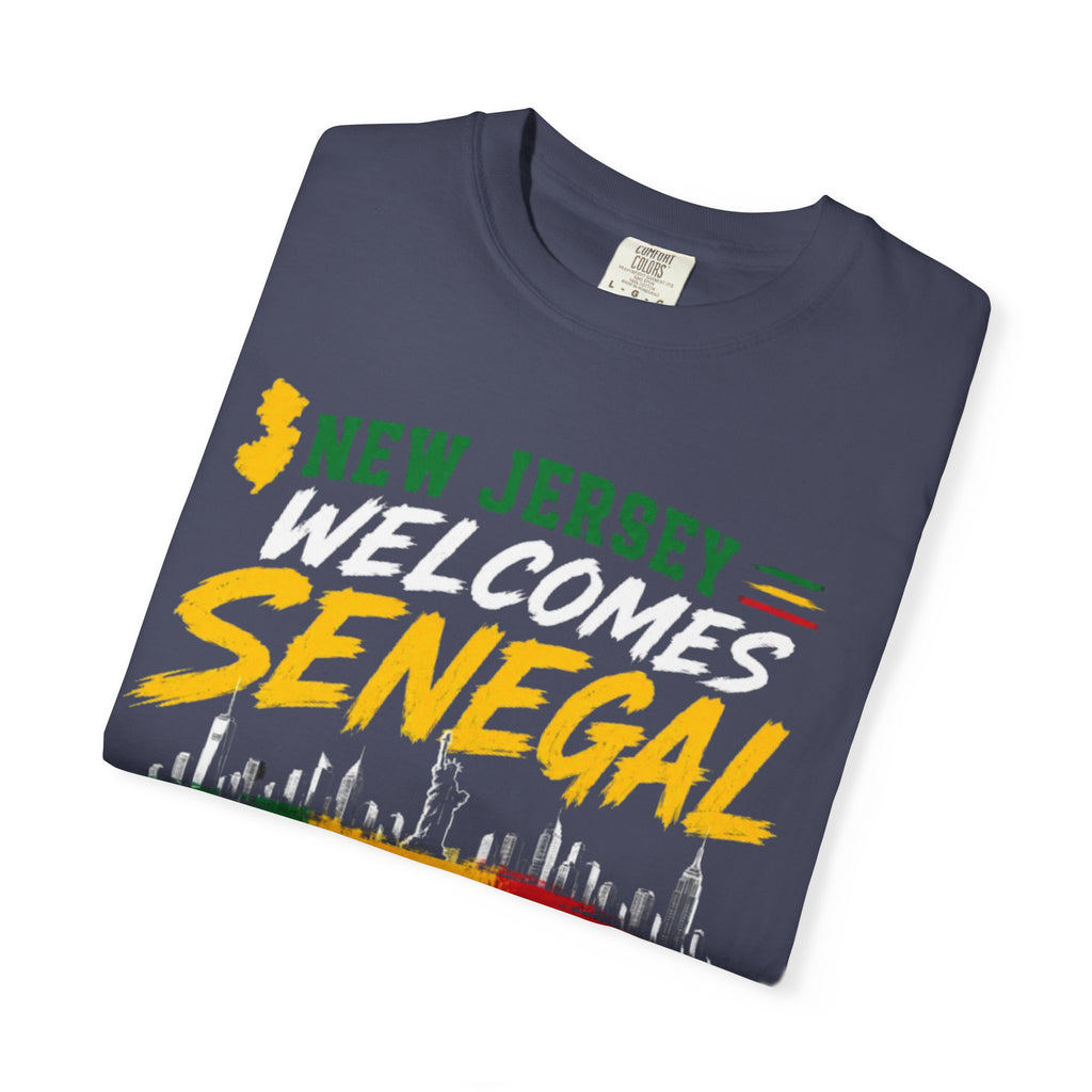New Jersey Welcomes Senegal T-shirt | Senegal Flag Soccer Jersey Design