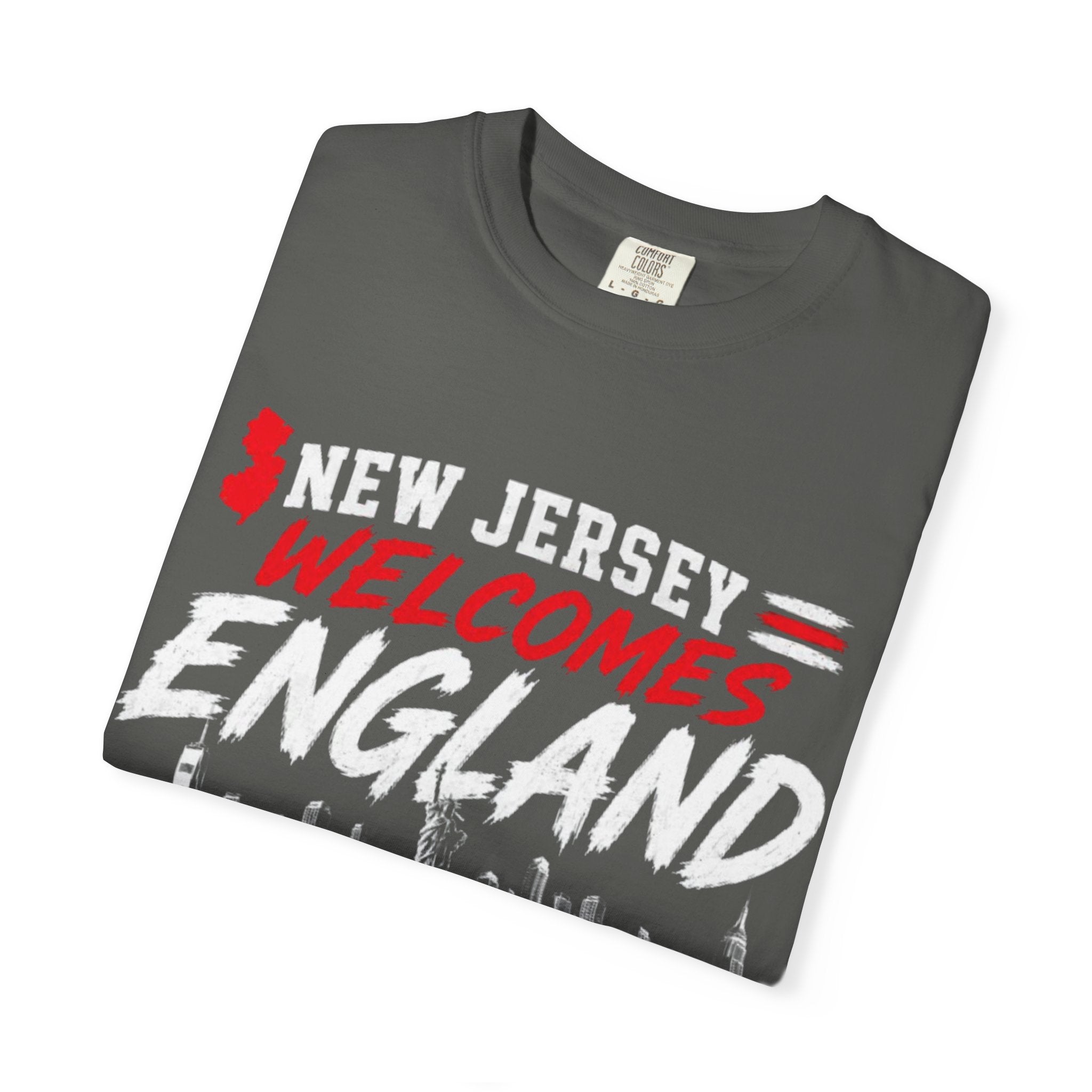New Jersey Welcomes England T-shirt | St George Flag Soccer Jersey