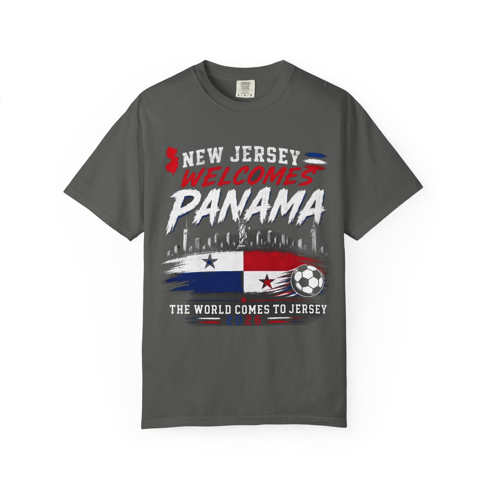 New Jersey Welcomes Panama T-shirt | Panama Flag Soccer Design