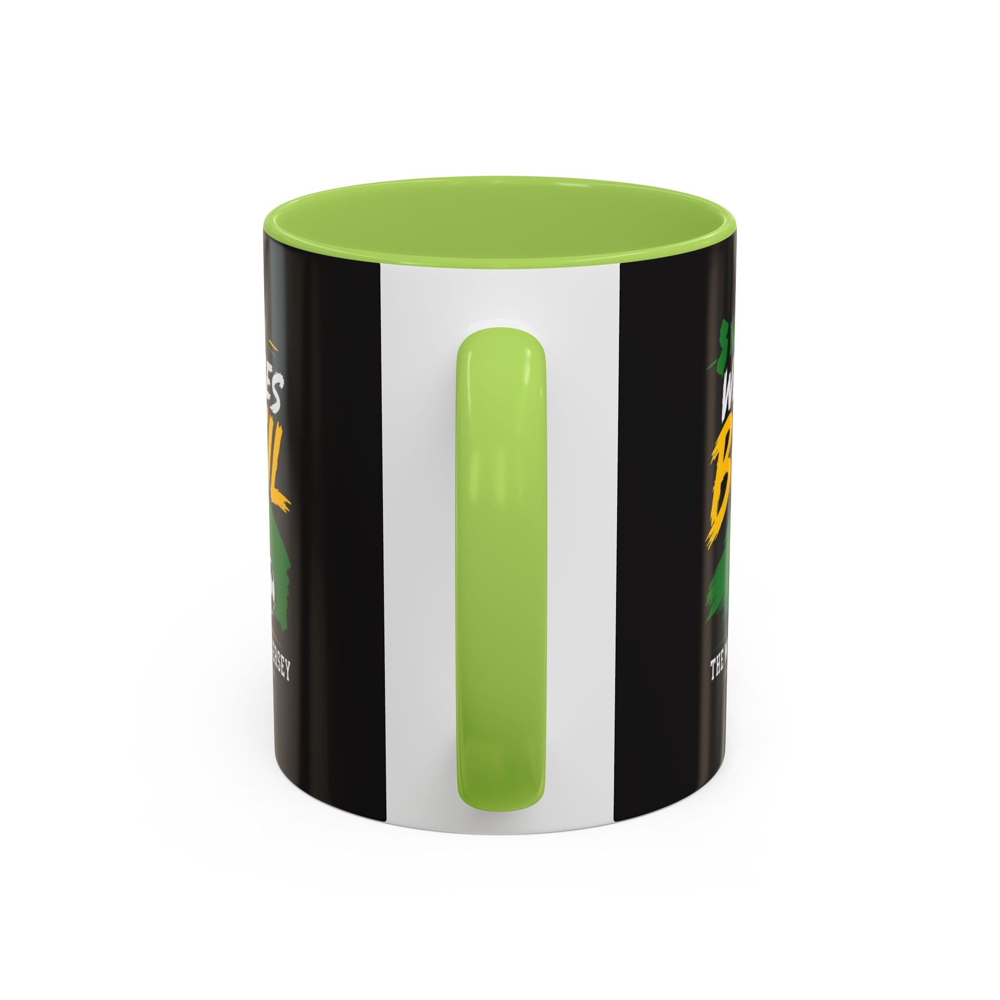 Brazil Soccer Fan Coffee Mug — New Jersey 2026 Accent Mug