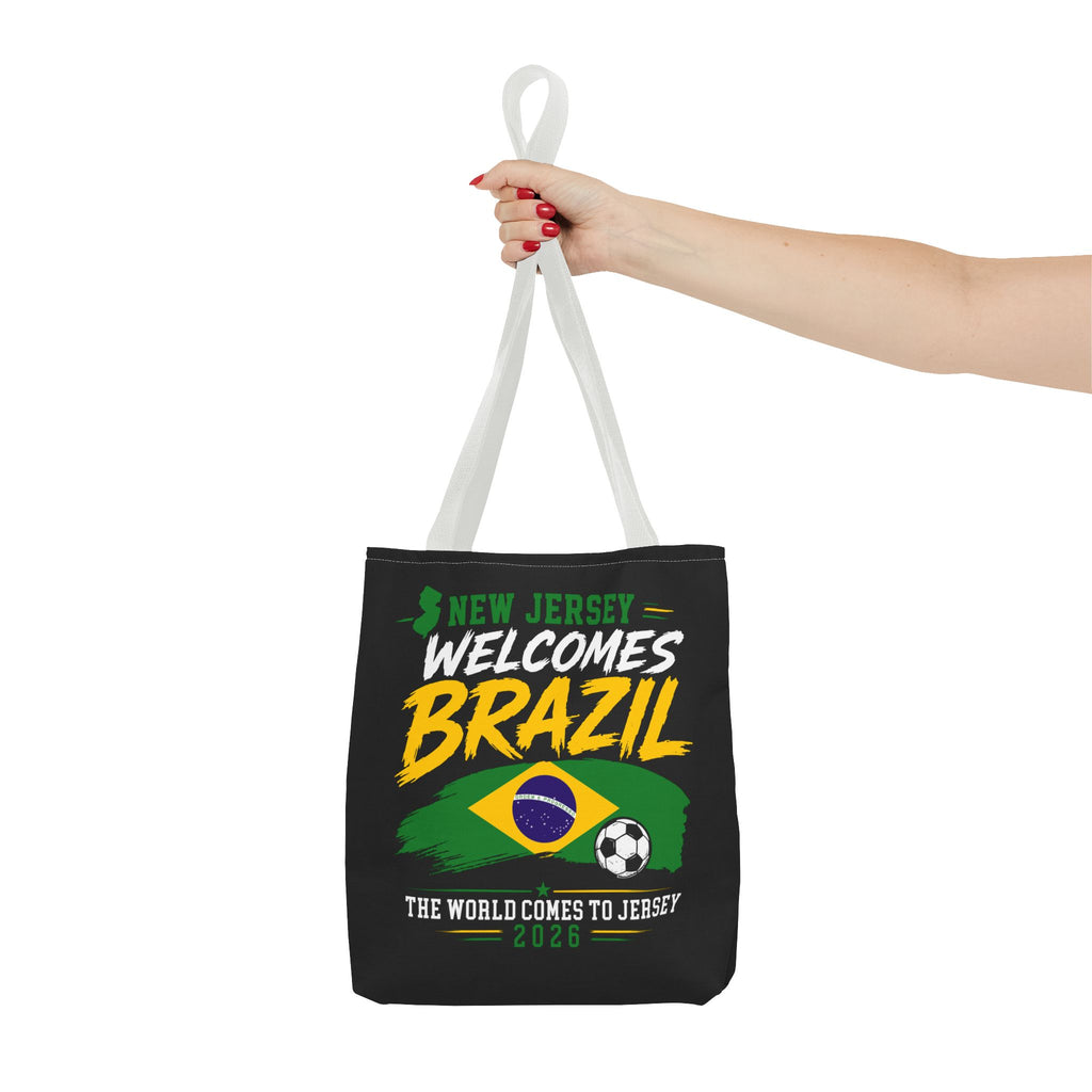 New Jersey Welcomes Brazil Tote Bag — World Cup 2026 Soccer Fan Tote